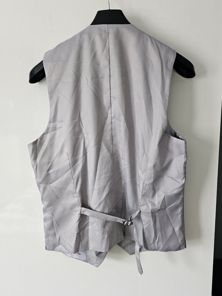 Primark Mens Grey Waistcoat Medium Used Slim Fit eBay