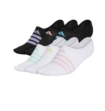 Girls Adidas Superlite Aeroready Super No-Show 6 Pairs Socks Medium 13C-4Y New
