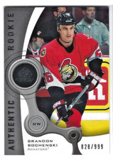 2005-06 SP Game-Used Authentic Rookie #102 Brandon Bochenski 828/999