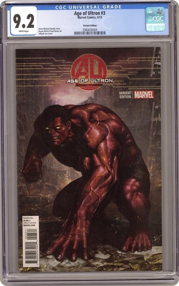Age of Ultron (2013 Marvel) 3C CGC 9.2 Lee 1:50 Variant