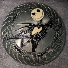 Nightmare Before Christmas Jack Skellington Belt Buckle 3" Round Touchstone NBC