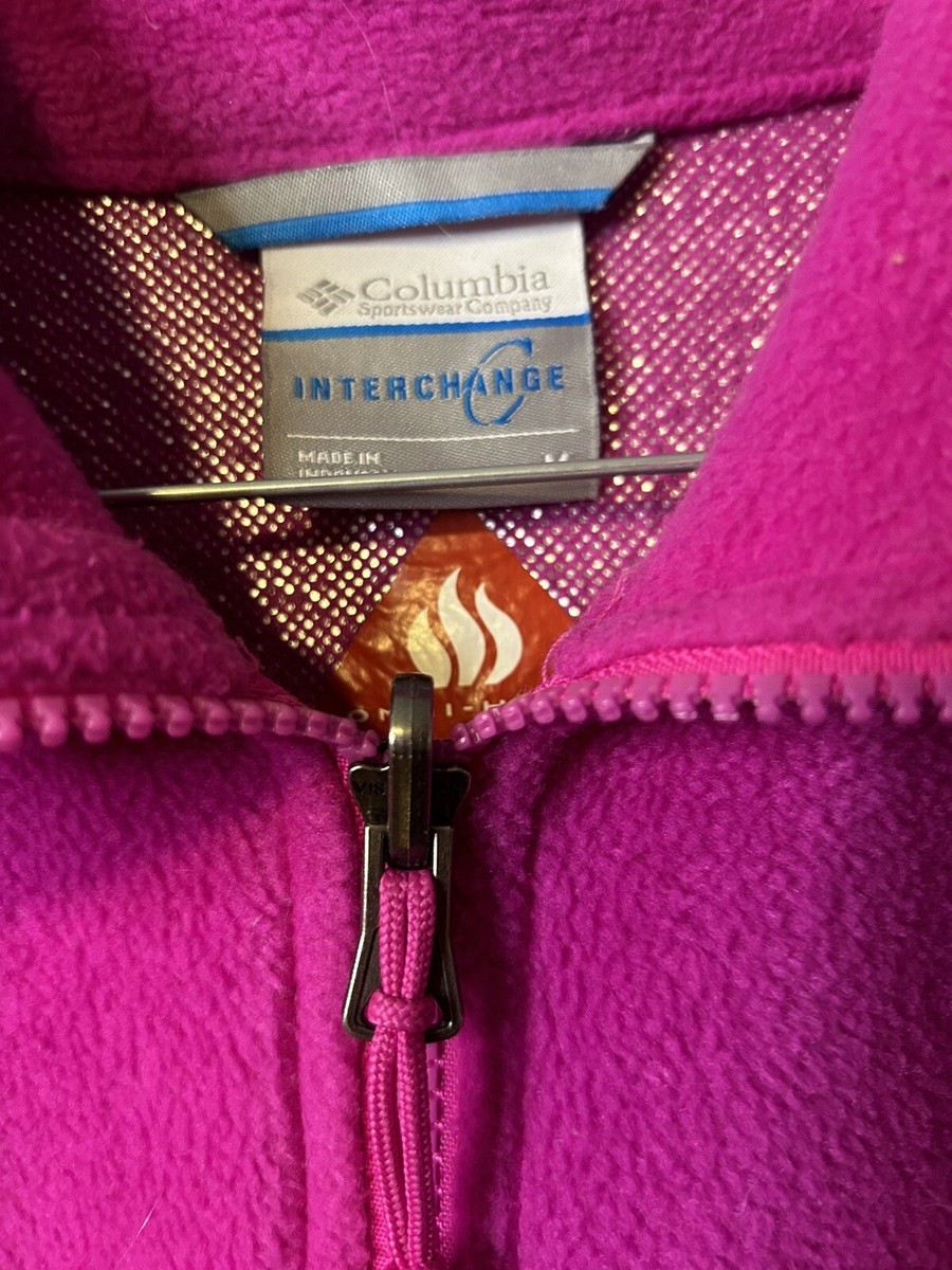 Columbia Interchange Omni-Heat Women Full Zip Pink Jacket Coat