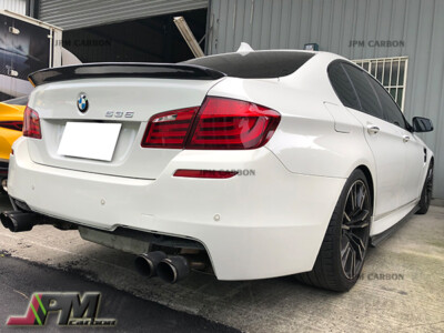For BMW F10 520i 528i 535i 550i M5 Carbon Fiber 3D Style Trunk Lip Spoiler CF