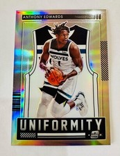 Anthony Edwards 2022-23 Panini Contenders Optic Uniformity Insert Silver Prizm