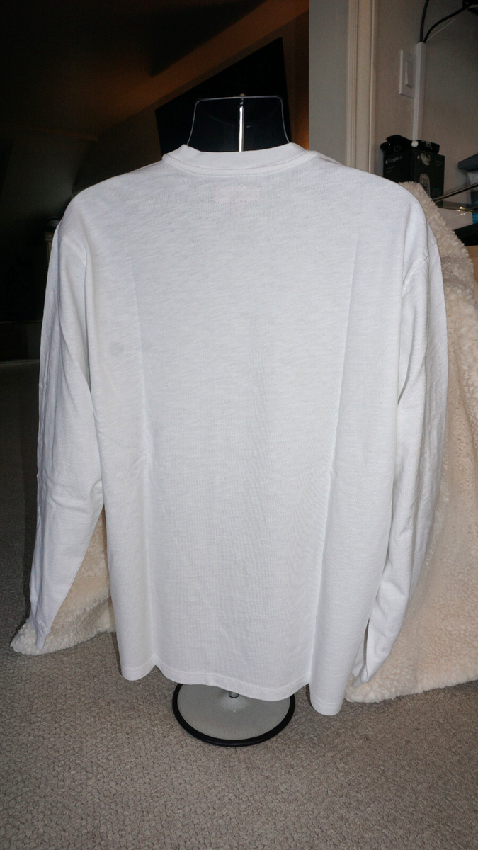 SUPREME T Shirt OLD ENGLISH L/S Top White L Large FW24KN32 | eBay
