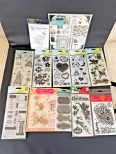 99pc Clear Cling Stamps Birthday Papercrafts Hearts Birds Butterflies MORE NEW
