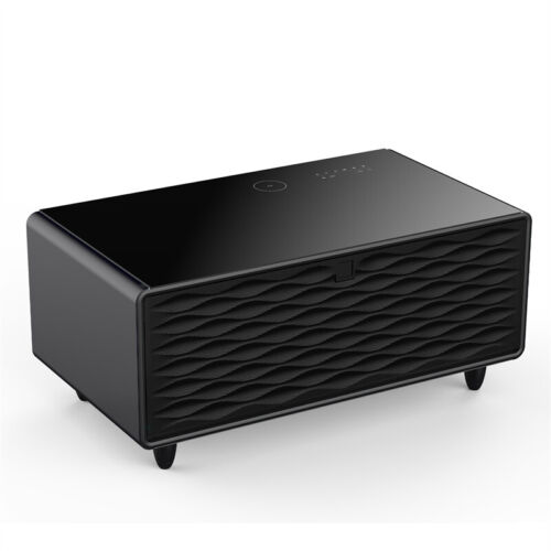 Modern Smart Coffee Table Built-in Fridge Bluetooth Speaker Touch Control Panel - Picture 9 of 15