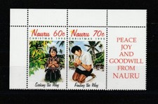 NAURU 1995 Weihnachten 2 Wertmarken MNH MF79462