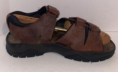 Earth Highlander Sandals Mens 12 Brown Leather Chunky Fisherman Comfort Y2K Earth Comfort Sandals for Men | Mercari main image 4