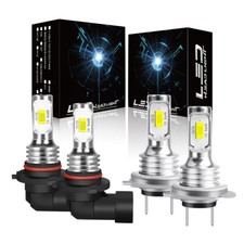For Mazda 3 2004-2008 2009 4pc Highlow Beam Led Headlight Bulb 6000k Combo Kit