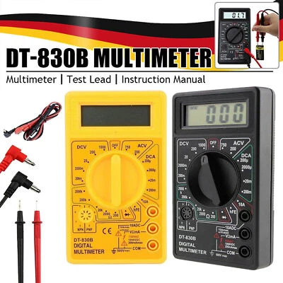 DT-830B Digital LCD Multimeter Voltmeter Amperemeter Ohmmeter AC/DC Tester Meter