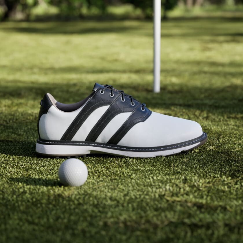 Adidas MC Z-Traxion IF2714 White Black Spikeless Golf Shoes Mens