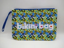 Bikini Bag wet bathing suit zipper holder 12" x 8 1/2" vacation accessory