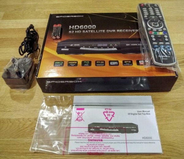SpiderBox HD 6000 Built in WiFi High Definition Satellite Receiver USB PVR for sale online eBay