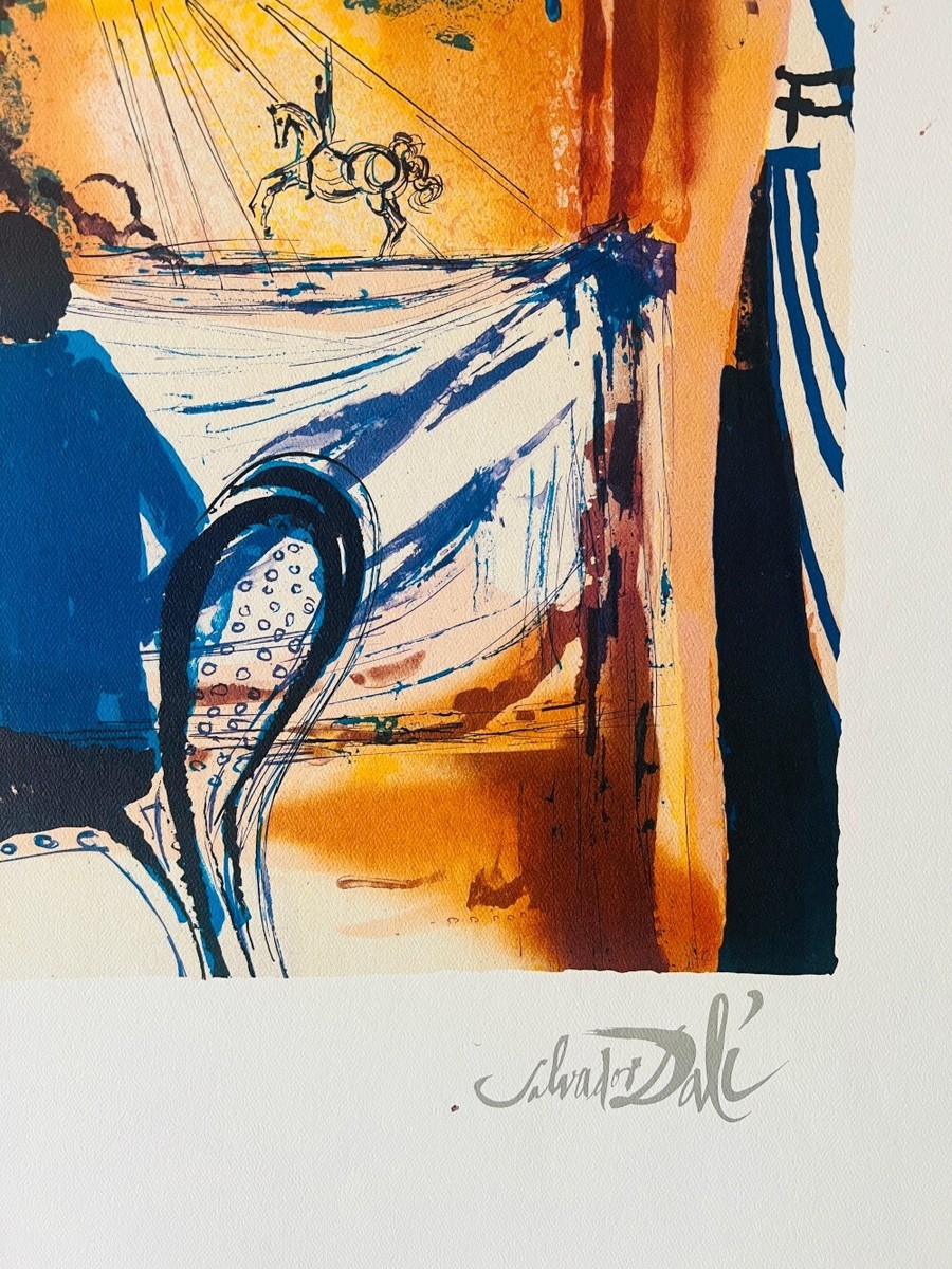他の方発送×Salvador Dalí lithograph 限定175 Salvador Dali The Doctor Facsimile Signed First Edition Lithograph