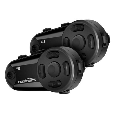 Fodsports V6S Motorrad-Intercom zweier Pack NEU