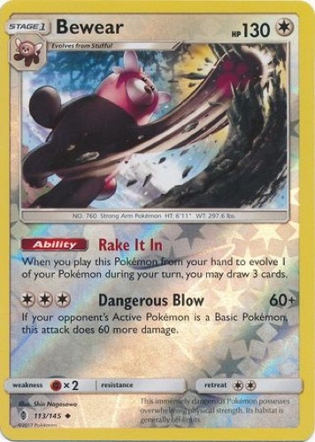 Bewear (Guardians Rising 113/145) - Uncommon (Reverse Foil)