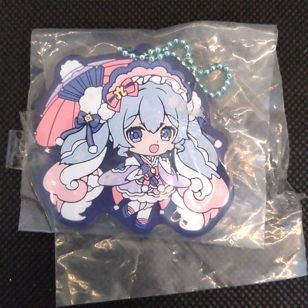 Hatsune Miku 2023 Snow RUBBER KEYCHAIN Mascot Anime Strap Japan