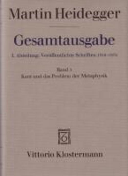 Thumbnail - Kant Und Das Problem Der Metaphysik, Martin Heidegger