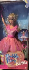 Bubble Fairy Barbie Doll 1998 Mattel #22087 Spins, Pull Cord, Wand, NRFB