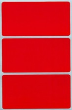 Red Color-Coding Rectangle Stickers Name Label Tags Marking 45 Pack