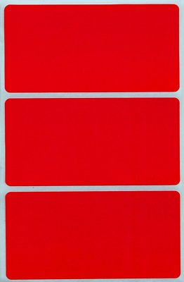 Colorful Name Storage Labels Tag Stickers 4 x 2 Inch Red Rectangular 45 Pack