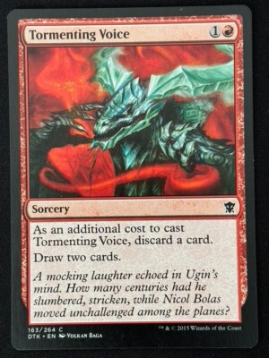 1x MTG Tormenting Voice - Dragons of Tarkir (DTK) #163 - Magic the Gathering