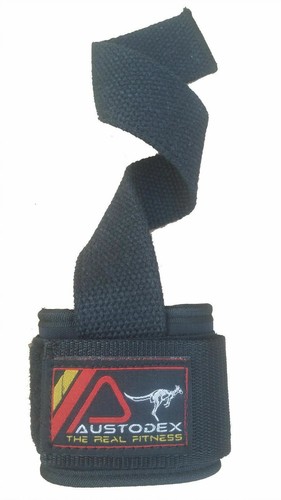 Weight Lifting Power Bar Wrist Straps wraps Bodybuilding Gym gloves - Picture 7 of 9