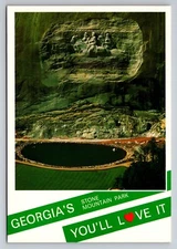 Georgia's Stone Mountain Park Atlanta Vintage Unposted Postcard