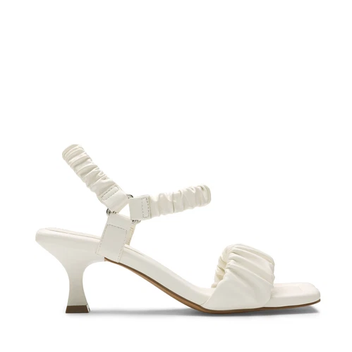 Women Square Open Toe Ankle Strap Low Kitten Heel Sandals Wedding Party Sandals - Picture 9 of 17