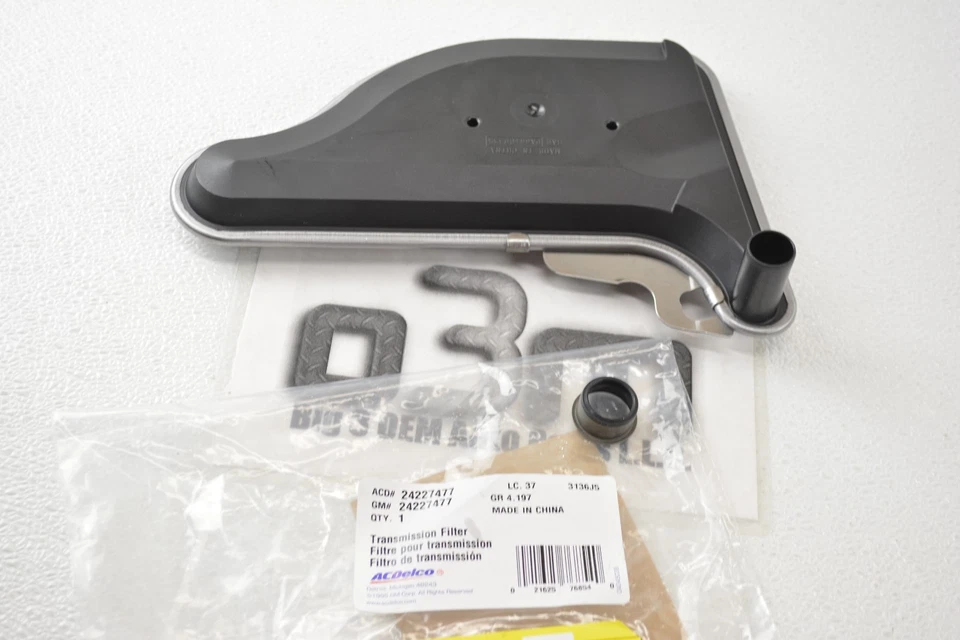 Kit Filtro Fluido Transmisión Automática ACDelco Original GM Nuevo OEM 24227477 Foto 2 de 3