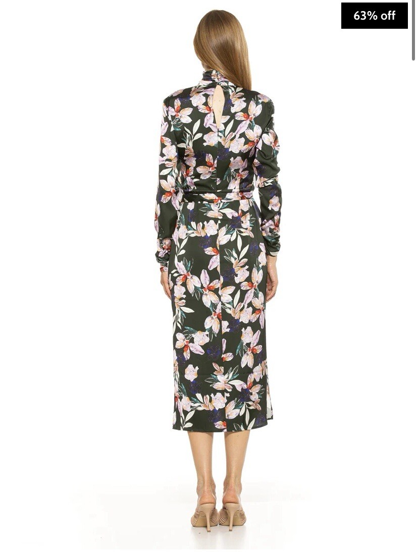 Alexia Admor MOCKNECK MIDI DRESS Size 8 (missing satin Belt) NWT | eBay