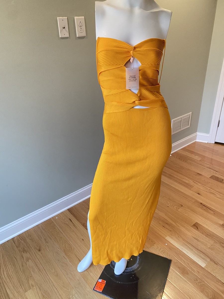 Cult Gaia Honey Knit Cut-Out Dress. Sz M. $458 | eBay