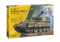 Pz.Kpfw. V Panther Ausf.A Sd.Kfz.171 Tank 1:72 Plastic Modell Kit 7018 Italeri