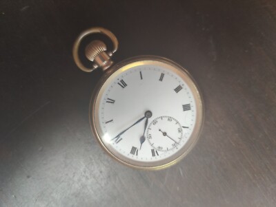 ANTIQUE GOLD PLATED SWISS 15 Jewel POCKET WATCH, With DENNISON CASE