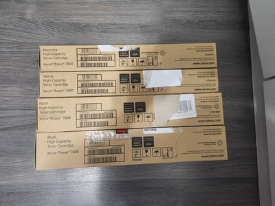  HighCapacity Xerox Phaser 7800 Toner Set Yellow Magenta Black x2 106R01569