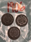 ❤️(3) 1906 Indian Head Cent Penny 1c coin  — photo 2