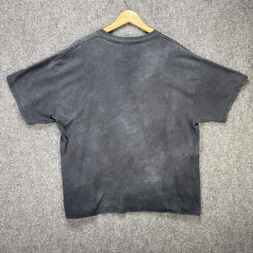 Vintage Johnny Cash Shirt Mens XL Black 90s Country Rock Music Flames Faded - Picture 6 of 7