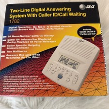 AT T NEW 1782 Two-line Digital Answering System With Caller ID/Call Waiting