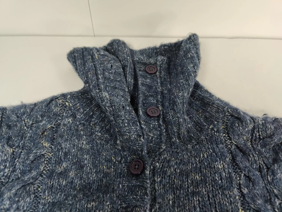 LL Bean кардиган свитер женщин большой синий шерсти смесь повседневный Oudoor винтажный - Изображение 3 из 4