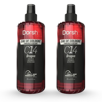 Aftershave Cologne 2x400ml   Dragon C14   Intensiver Duft   Frische & Pflege
