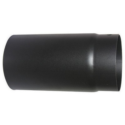 Tubo porcellanato h 1000 mm nero opaco stufa legna diam. 120