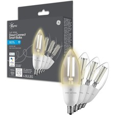 GE CYNC Smart LED Light Bulb, B11 Candle Light Bulb, Works with Amazon Alexa ...