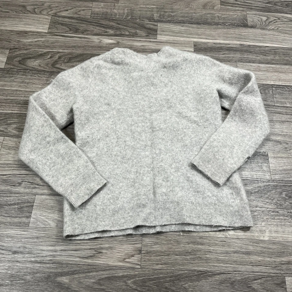 CHARTER CLUB Crewneck Pullover Grey 100% Cashmere Knit Sweater Girl's Size Large - Image 3 of 4