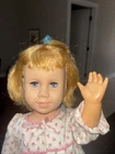 Vtg 1960 Prototype Chatty Cathy Doll Soft Head Sleepy Time Eyes Cloth Voice Box