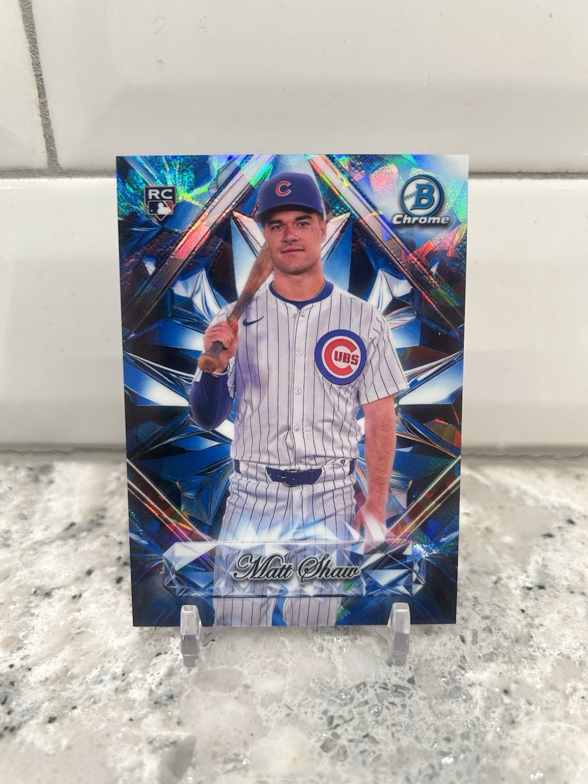 2025 Bowman Chrome Sapphire Matt Shaw Sapphire Selections Rookie Card SP #SS-14