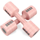 Adjustable Dumbbells 5 lb Dumbbells Set of 2 / Pair 10 lb Total Free Weights ...