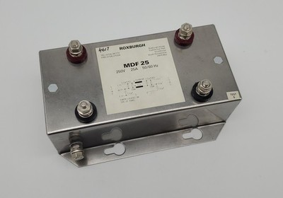 Roxburgh MDF25 Single Phase Motor Drive Line Filter 25A 250V Flange Mount