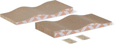 Cat Scratching Post, Cat Scratch Pad for Indoor Cats with Catnip, Single Layer w