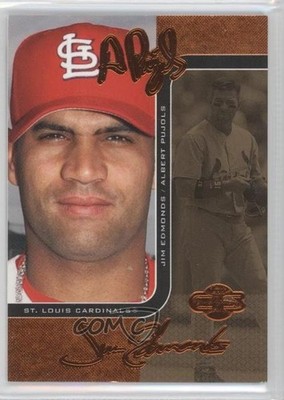 2006 Topps Co-Signers Changing Faces Gold /115 Albert Pujols Jim Edmonds #1 h3a